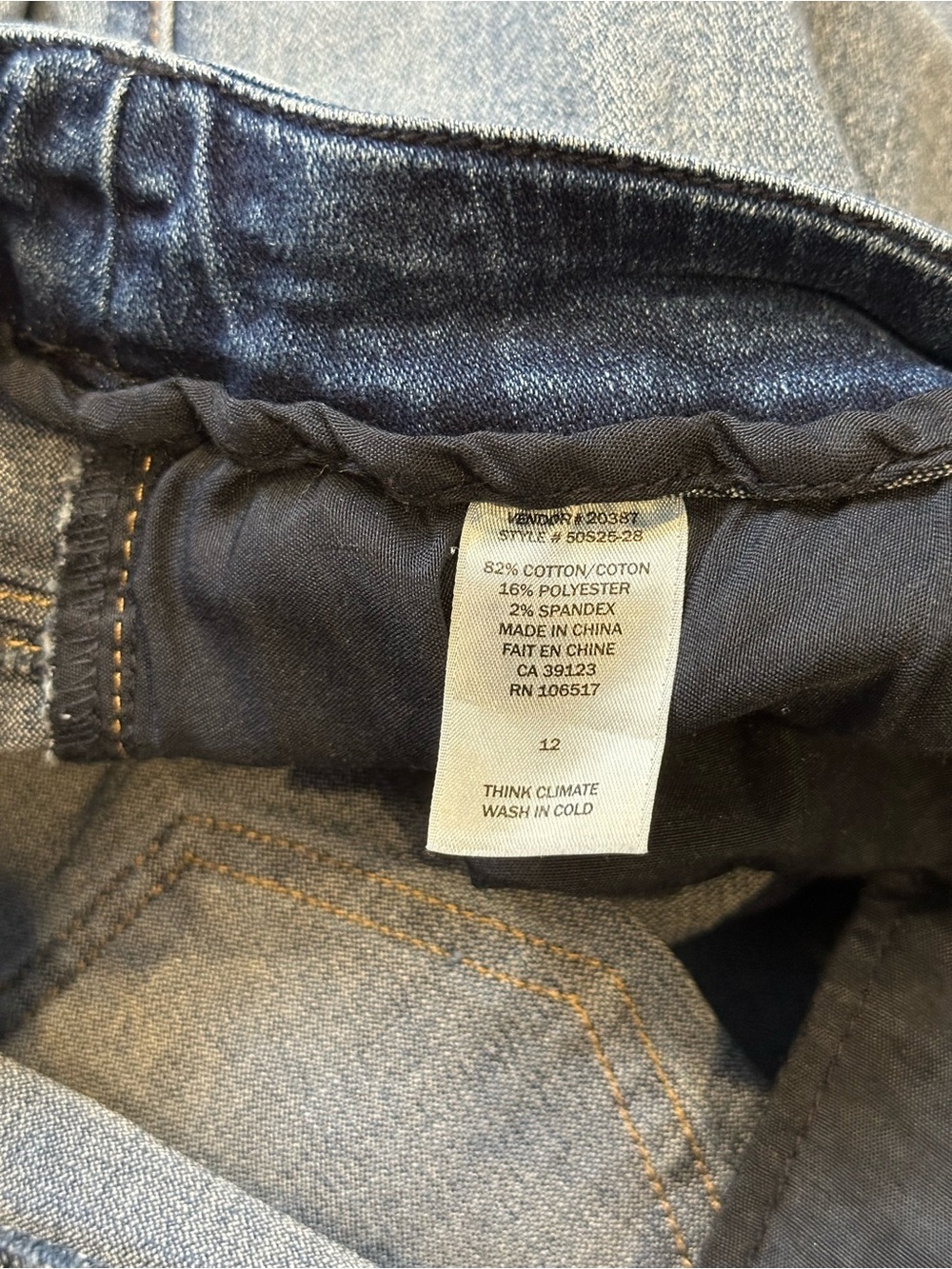 Northern Reflections Blue Cropped Jeans with Floral Embroidery - Picture 9 of 10